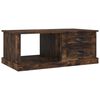 vidaXL Mesa de centro 90x50x35 cm derivados madeira carvalho fumado