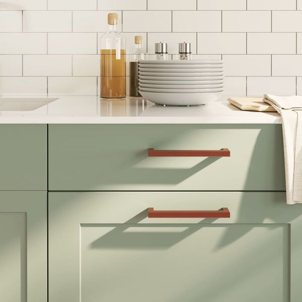 vidaXL Puxadores para m&oacute;veis 20 pcs 160 mm a&ccedil;o inoxid&aacute;vel bronze