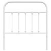 vidaXL Cabeceira de substitui&ccedil;&atilde;o 80 cm metal branco