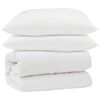 vidaXL Conjunto de Edredom com travesseiro 3 unid. Branco Microfibra
