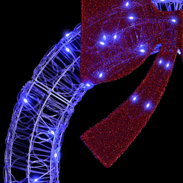 vidaXL Guirlanda com 150 LEDs Azul 120 cm Acrílo