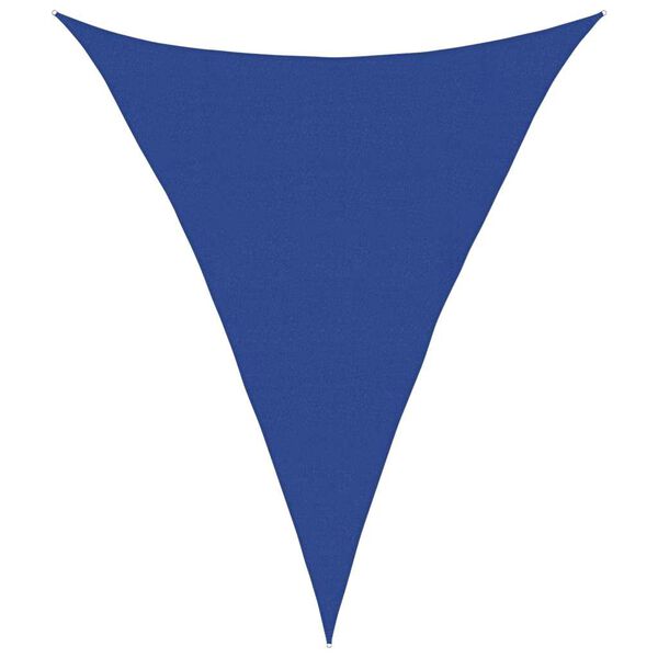vidaXL Para-sol estilo vela triangular 160 g/m² 4x5x5 m PEAD azul
