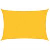 vidaXL Para-sol estilo vela retangular 160 g/m&sup2; 2x3 m PEAD amarelo