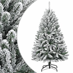 vidaXL &Aacute;rvore de Natal artificial articulada c/ flocos de neve 120 cm