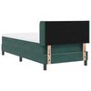 vidaXL Cama Box com colch&atilde;o Verde Escuro 200 x 100 cm Poli&eacute;ster