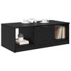 vidaXL Mesa de centro com gaveta Carvalho Preto 102 x 50 x 36cm