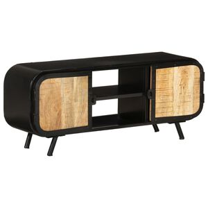vidaXL M&oacute;vel de TV 110x30x45 cm madeira de mangueira &aacute;spera
