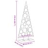 vidaXL &Aacute;rvore de Natal para decora&ccedil;&atilde;o 210 cm metal preto