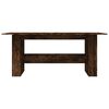 vidaXL Mesa de jantar 180x90x76 cm derivados madeira carvalho fumado
