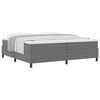 vidaXL Cama Box Cinza Claro e Branco 200 x 200 cm