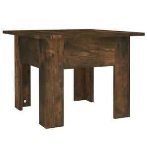 vidaXL Mesa de centro 55x55x42 cm aglomerado cor carvalho fumado