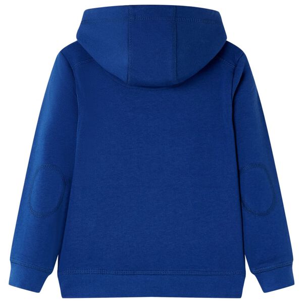 Sweatshirt para criança com capuz azul-escuro 116