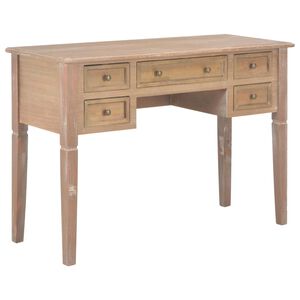 vidaXL Secret&aacute;ria castanho 109,5x45x77,5 cm madeira