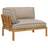 vidaXL Conjunto de Sof&aacute;s Liso Cinzento-acastanhado 133 x 92 x 69 cm