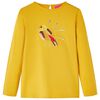 T-shirt de manga comprida para crian&ccedil;a ocre-escuro 128