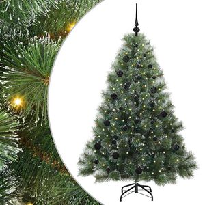 vidaXL &Aacute;rvore de Natal Artificial com 150 LEDs Verde 150 cm PE e PVC