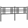 vidaXL Cabeceira de substitui&ccedil;&atilde;o 180 cm metal preto