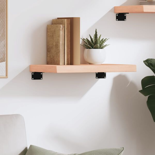 vidaXL Prateleira de parede 40x20x4 cm carvalho maci&ccedil;o n&atilde;o tratado