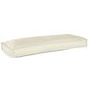 vidaXL Conjunto de Almofadas para Palete 2 pcs Creme 100 x 40 x 8 cm