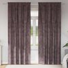 vidaXL Cortinas de Veludo 2 pcs Castanho 245 x 140 cm Veludo
