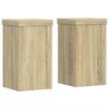 vidaXL Suportes p/ plantas 2 pcs 10x10x18 cm derivados madeira