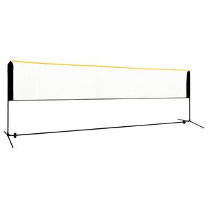 vidaXL Rede de badm&iacute;nton ajust&aacute;vel 500x103x94-158 cm metal