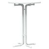 vidaXL Mesa de bar &Oslash;80x110 cm derivados de madeira e a&ccedil;o branco
