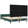 vidaXL Cama Box com cabeceira Verde Escuro 140 x 190 cm Veludo