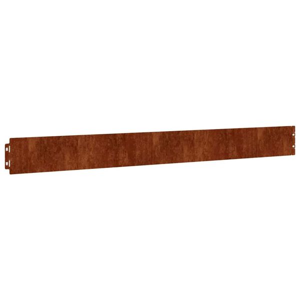 vidaXL Bordas de relvado 50 pcs 10x103 cm a&ccedil;o corten flex&iacute;vel