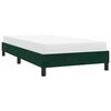vidaXL Estrutura de cama sem colch&atilde;o 80x210 cm veludo verde-escuro