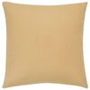 vidaXL Almofad&otilde;es 2 pcs 40x40 cm veludo impress&atilde;o folha bege e dourado