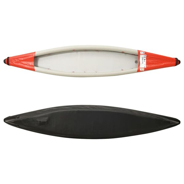 vidaXL Kayak insuflável 375x72x31 cm poliéster vermelho