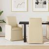 vidaXL Cadeiras de Jantar 2 pcs Creme 57 x 67 x 98 cm tecido