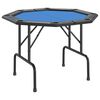 vidaXL Mesa de p&oacute;quer dobr&aacute;vel 8 jogadores 108x108x75 cm azul