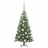 vidaXL &Aacute;rvore de Natal com 150 LEDs com suporte Verde 120 cm PVC