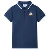 Polo para crian&ccedil;a azul-escuro 104