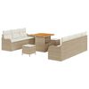vidaXL Conjunto de Sof&aacute; de Jardim 10 unid. 9-N&uacute;mero de lugares