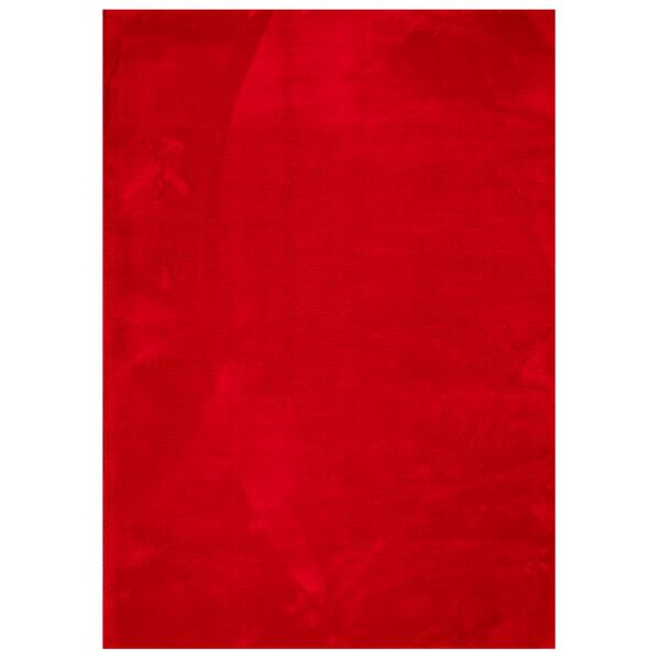vidaXL Tapete pelo curto macio e lav&aacute;vel HUARTE 240x340 cm vermelho