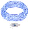 vidaXL Cord&atilde;o de micro luzes 40 m 400 LED 8 fun&ccedil;&otilde;es azul