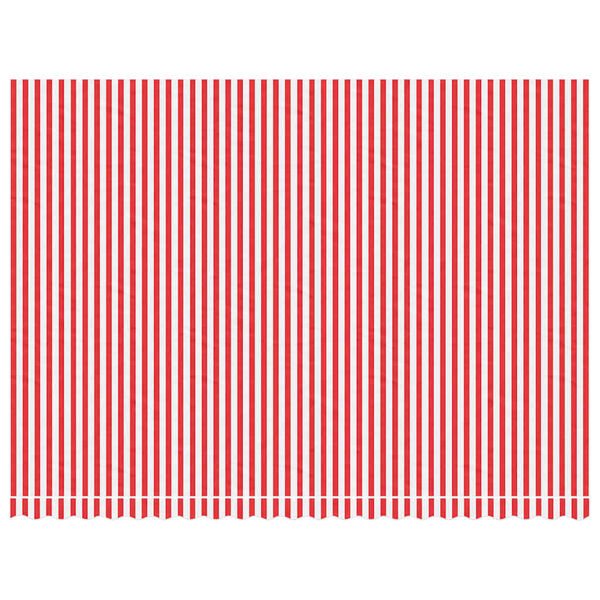 vidaXL Tecido de substitui&ccedil;&atilde;o p/ toldo 5x3,5 m riscas vermelho/branco