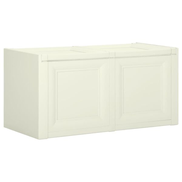 vidaXL Caixa para almofad&otilde;es 86x40x42 cm 85 L cor de baunilha