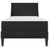vidaXL Estrutura de cama com colch&atilde;o Preto 80 x 200 cm Veludo