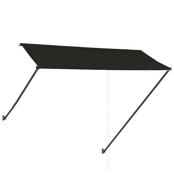 vidaXL Toldo retrátil com LED 300x150 cm antracite