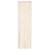 vidaXL Cortina anti-insetos 56x185 cm chenille bege e branco