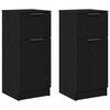 vidaXL Buffet 2 pcs Carvalho Preto 30 x 30 x 70 cm Madeira processada