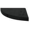 vidaXL Prateleiras canto suspensas 4 pcs 35x35x3,8cm MDF preto brilh.