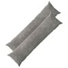 vidaXL Capa almofada 2 unid. HEERLEN Cinzento-Escuro 40 x 145 cm