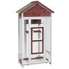 VidaXL Gaiola para p&aacute;ssaros 91,5x53x170 cm pinho maci&ccedil;o cor moca