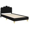 vidaXL Estrutura de Cama Infantil com Cabeceira Preto 80 x 200 cm
