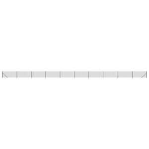 vidaXL Cerca de malha de arame com flange 0,8x25 m verde